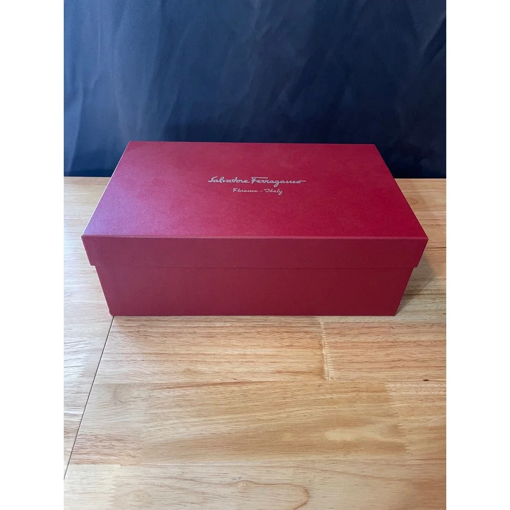 Salvatore Ferragamo Red Shoe Box EMPTY Gift Replacement Storage
